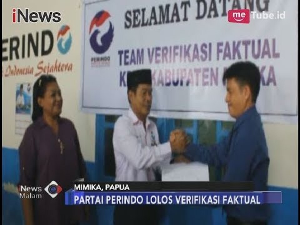 Verifikasi Faktual Berjalan Mulus, Perindo Semakin Optimis Lolos Pemilu 2019 - iNews Malam 02/01