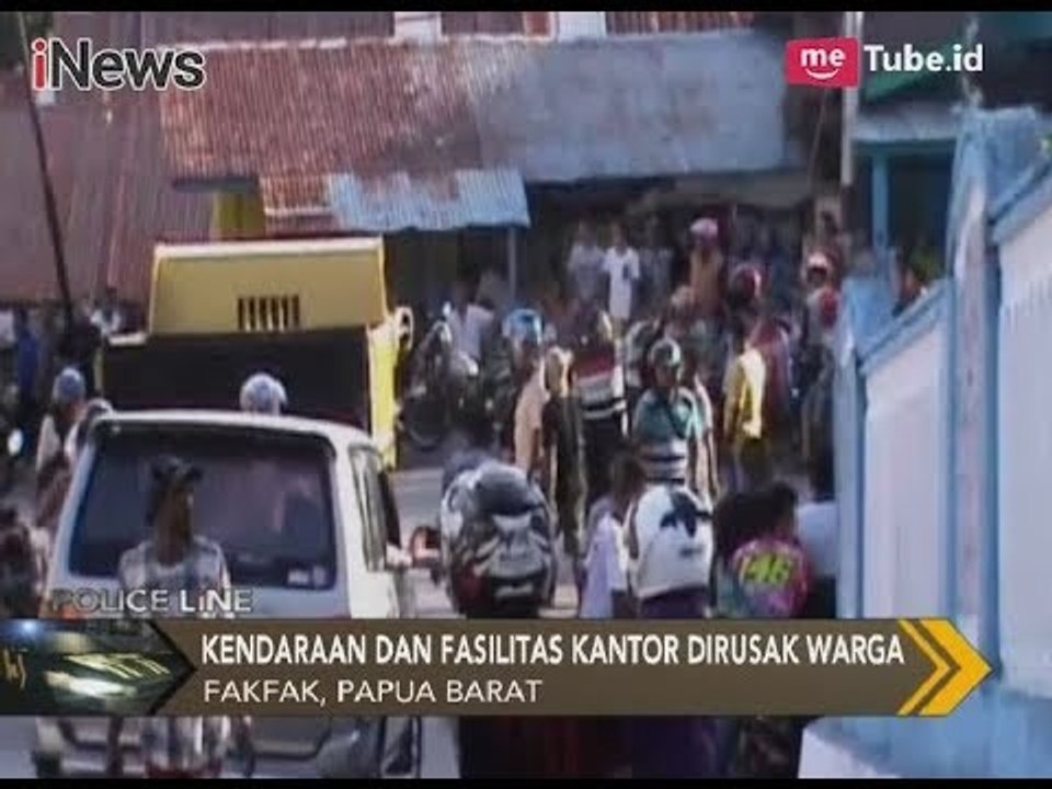 Kantor Satlantas Polres Fakfak Papua Dirusak Oleh Sekelompok  Warga - Police Line 02/01