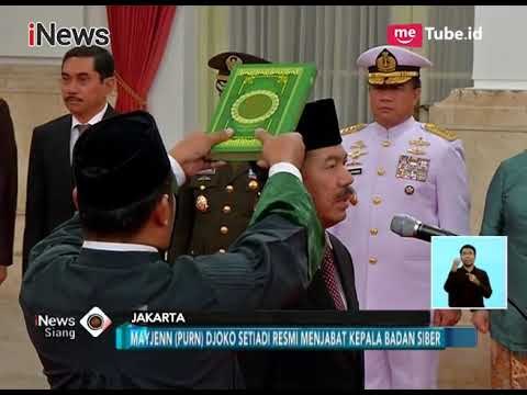Presiden Jokowi Lantik Mayjen TNI Djoko Setiadi sebagai Kepala BSSN - iNews Siang 03/01