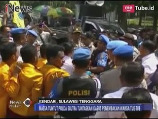 Ricuh!! Tuntut Kasus Penembakan, Mahasiswa Terobos Paksa Kantor Polisi - iNews Malam 22/01