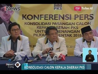 Download Video: PKS Gelar Konferensi Pers Terkait Konsolidasi Calon Kepala Daerah Usungannya - iNews Siang 04/01