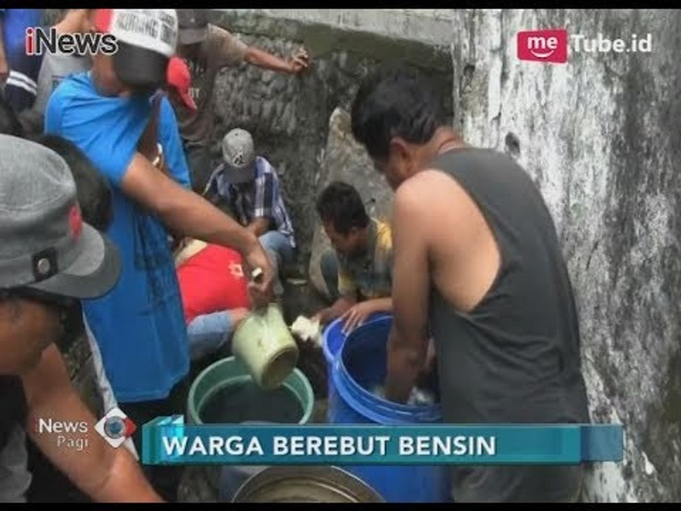 3,7 Ton BBM Jenis Pertalite Bocor Hingga ke Sungai, Puluhan Warga Berebut Bensin - iNews Pagi 08/01