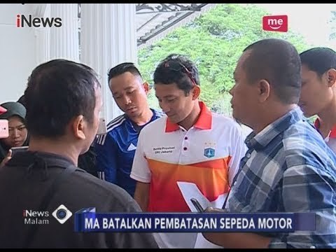 Pemprov DKI Sambut Baik Keputusan MA Batalkan Pembatasan Sepeda Motor - iNews Malam 08/01