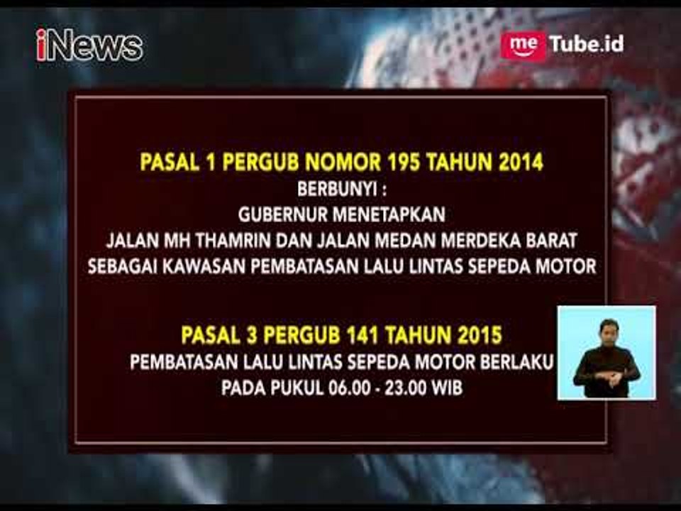 MA Kabulkan Permintaan Mencabut Pelarangan Sepeda Motor di Thamrin-Sudirman - iNews Siang 09/01