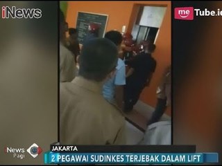 Video Amatir!! 2 Petugas Sudinkes Terjebak di Dalam Lift - iNews Pagi 10/01