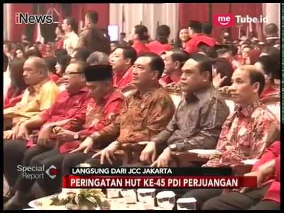 Suasana Persiapan Perayaan HUT Ke-45 PDI Perjuangan di JCC Jakarta - Special Report 10/01