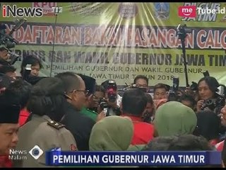 Mendaftar ke KPU, Gus Ipul & Puti Disambut Simpatisannya - iNews Malam 10/01