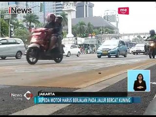 下载视频: Di Thamrin, Sosialisasi Sepeda Motor Gunakan Lajur Kiri Belum Berjalan Baik - iNews Siang 19/01