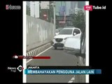 [Viral] Jangan Ditiru! Hindari Macet, Mobil Berjalan Mundur di Exit Tol - iNews Pagi 20/01