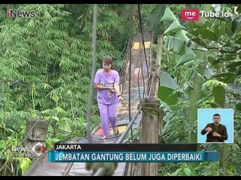 Perbaikan Jembatan Gantung di Jagakarsa Belum Dilaksanakan - iNews Siang 24/01