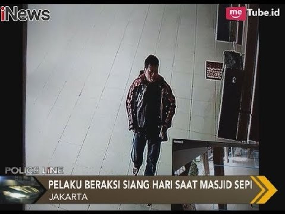 Seorang Pria Tertangkap CCTV Merusak Gembok & Mencuri Isi Kotak Amal Masjid - Police Line 25/01