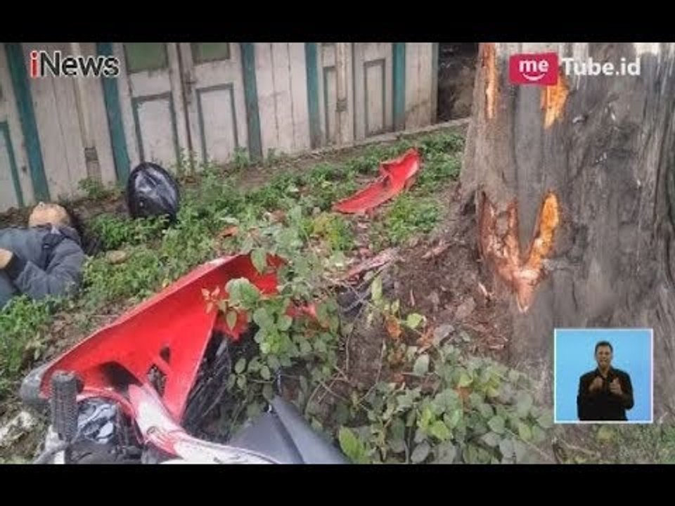 Gara-gara Mengantuk, Pengendara Motor Tak Sadarkan Diri Setelah Menabrak Pohon - iNews Siang 28/01