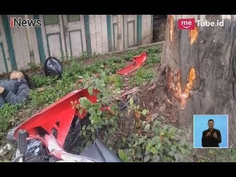 Gara-gara Mengantuk, Pengendara Motor Tak Sadarkan Diri Setelah Menabrak Pohon - iNews Siang 28/01