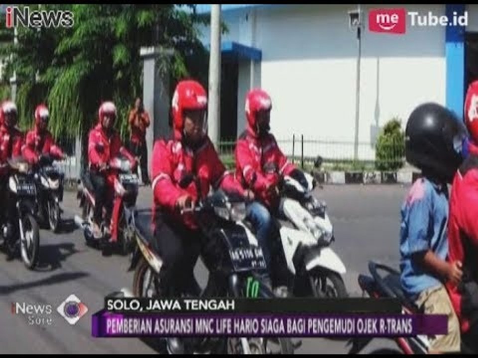 Pemberian Asuransi MNC Life Bagi Pengemudi Ojek R-Trans di Solo- iNews Sore 29/01