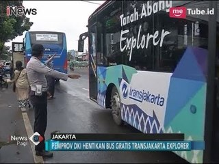 Pasca Sopir Angkot Demo, Bus Transjakarta Eksplorer Dihentikan Beroperasi - iNews Pagi 01/02