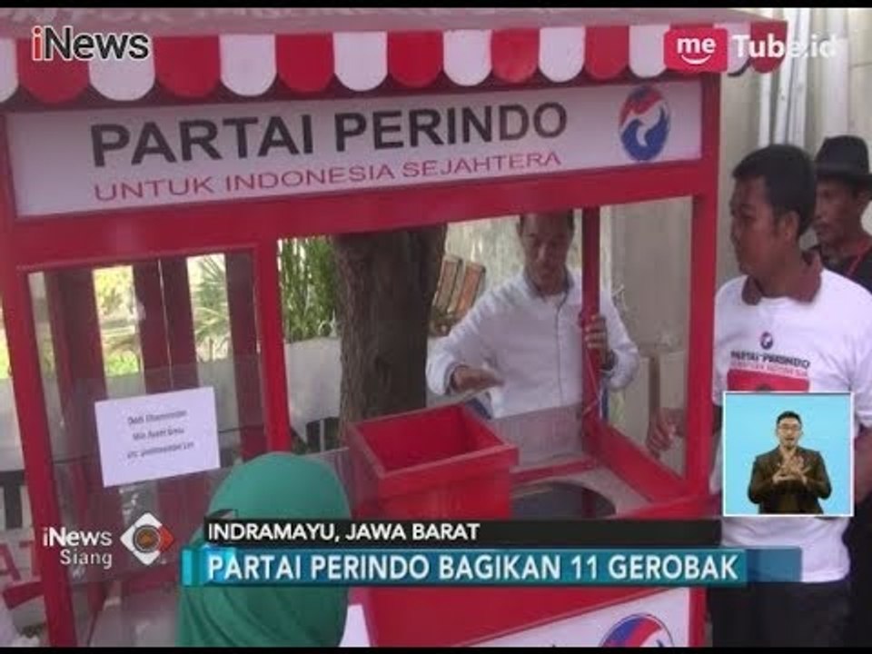 Peduli Masyarakat, Partai Perindo Bagikan 11 Gerobak di Insramayu - iNews Siang 31/01