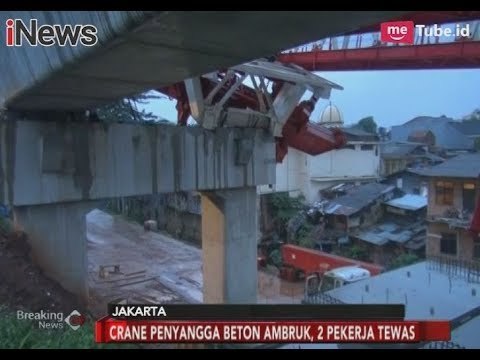 Crane Double-double Track di Matraman Ambruk & Menewaskan 2 Pekerja - Breaking News 04/02
