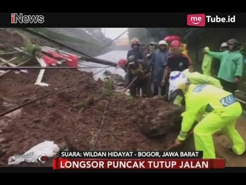 Kondisi Tanah Tidak Stabil, Mengakibatkan Longsor di 4 Titik Puncak Bogor - Breaking News 05/02
