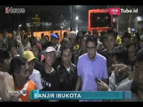 Tak Hanya Anies, Wagub Sandiaga Uno Turut Kunjungi Korban Banjir di Cawang - iNews Pagi 06/02