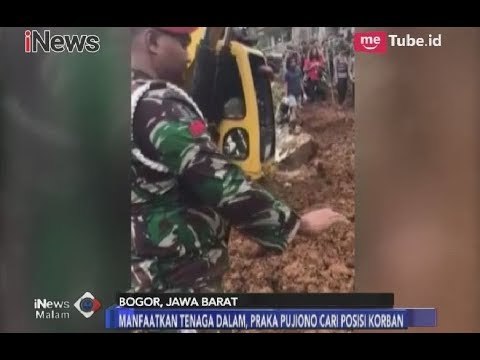 Anggota Kopassus Mencari Korban Longsor dengan Tenaga Dalam Bela Diri - iNews Malam 06/02