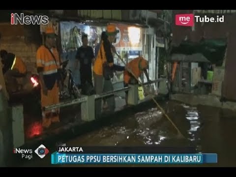 Air Kalibaru Mulai Meluap, Petugas PPSU Bersihkan Sampah yang Tersangkut - iNews Pagi 07/02