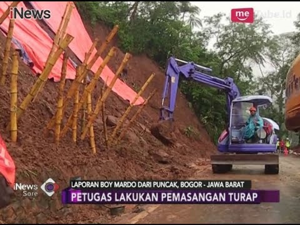 Jalur Puncak Ditutup Selama 10 Hari, Petugas Lakukan Pemasangan Turap - iNews Sore 08/02