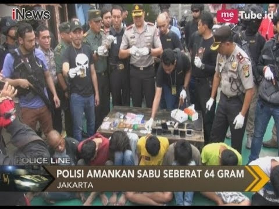 Gerebek Sarang Narkoba di Palmerah, Polisi Amankan 9 Pengedar dan 94 Gram Sabu - Police Line 08/02