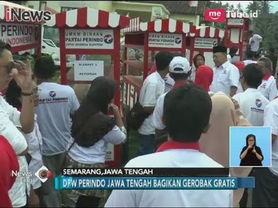 Tingkatkan Perekonomian Bangsa, Perindo Bagikan Gerobak Gratis - iNews Siang 13/02