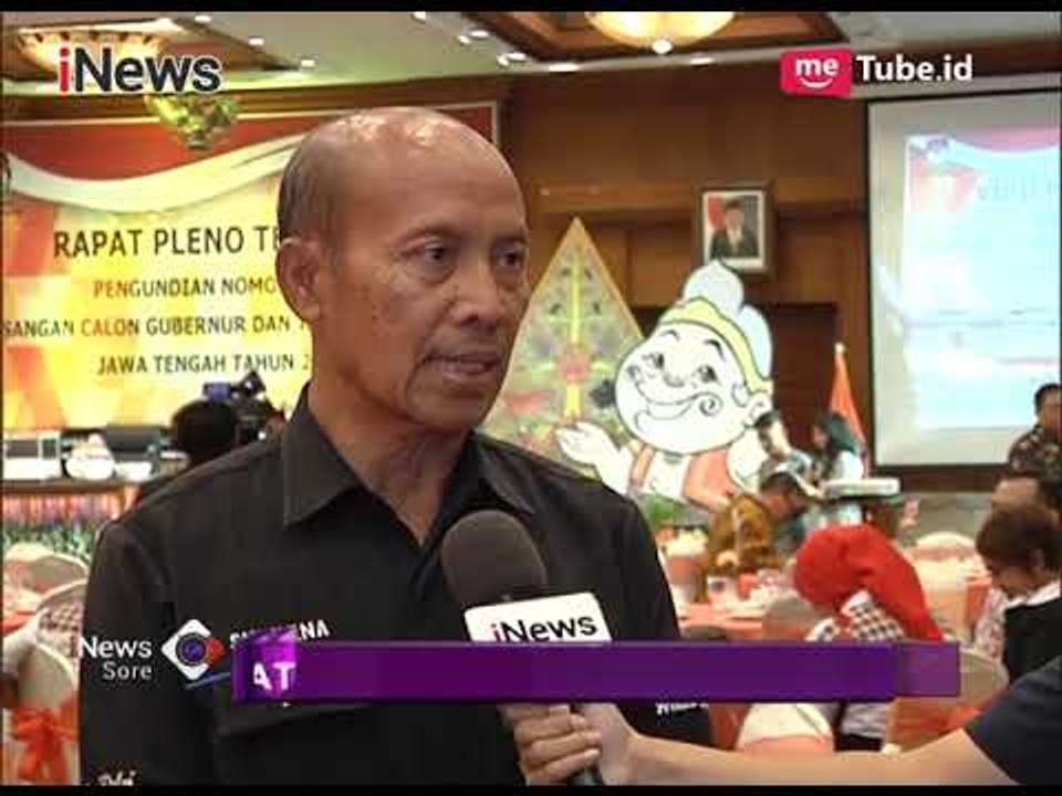 Pengundian Nomor Urut Cagub-cawagub Jateng Siapkan 360 Personil Keamanan - iNews Sore 13/02