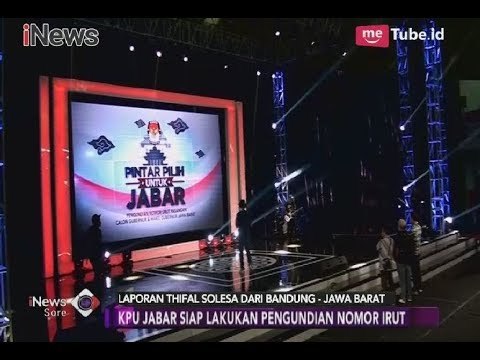 Berbeda! Pengundian Nomor Urut Cagub-cawagub Jabar Mengandung Unsur Hiburan - iNews Sore 13/02
