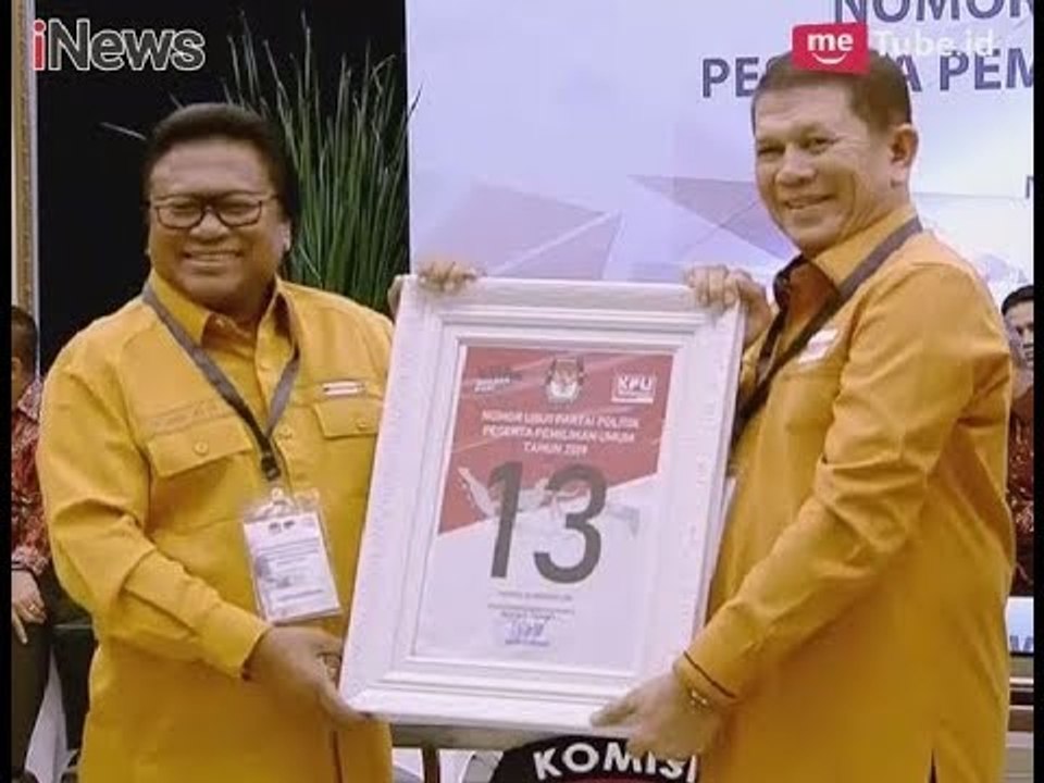 Hanura yang Diwakilkan Ketum OSO Mendapat Nomor 13 dalam Pemilu 2019 - Breaking News 18/02