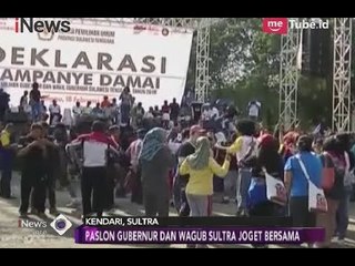 Deklarasi Kampanye Damai di Sultra Diwarnai Joget Bersama Paslon Cagub & Cawagub - iNews Sore 18/02