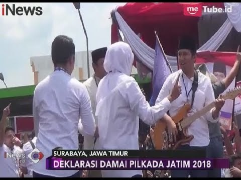Dalam Kampanye Damai, Paslon Khofifah & Emil Nyanyi Bersama Lagu Rek Ayo Rek - iNews Sore 18/02
