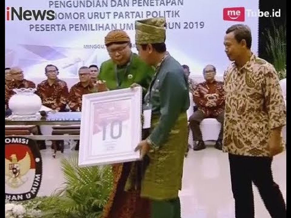 PPP Mendapat Nomor 10 dalam Gelaran Pemilu 2019 - Breaking News 18/02