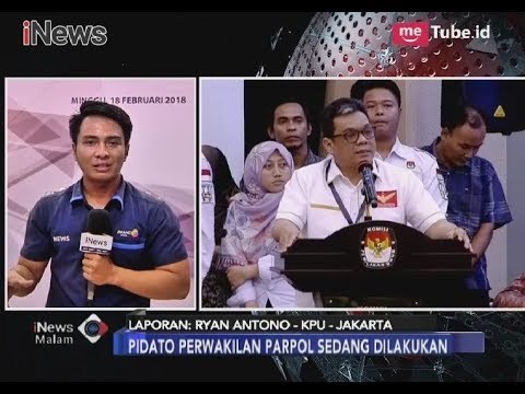 Usai Pengundian Nomor Urut, Perwakilan Parpol Sampaikan Pidato - iNews Malam 18/02