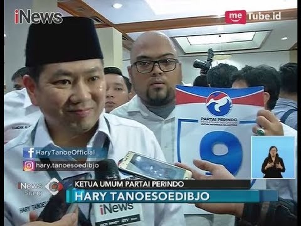 Resmi Jadi Peserta Pemilu 2019, HT: Kami Hadir Untuk Kesejahteraan Rakyat - iNews Siang 19/02