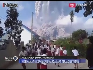 Video Amatir!! Siswa Berlarian dan Menangis Ketakutan saat Erupsi Sinabung - iNews Malam 19/02