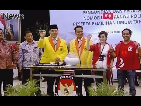 Partai Baru PSI & Berkarya Mendapat Nomor Undian 11 & 7 dalam Pemilu 2019 - Breaking News 18/02