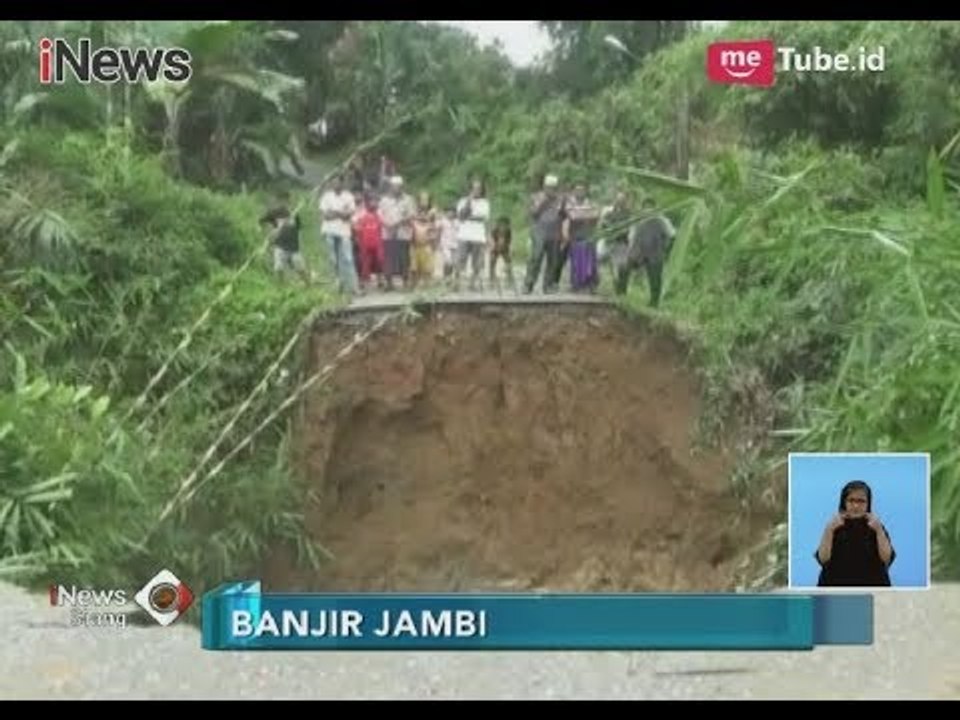 Sungai Berungun di Jambi Meluap, Akses Jalan 3 Desa Terputus - iNews Siang 20/02