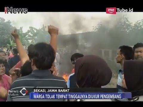 Tolak Tanahnya Diukur Pengembang Proyek LRT, Warga Bekasi Blokir Jalan - iNews Malam 21/02