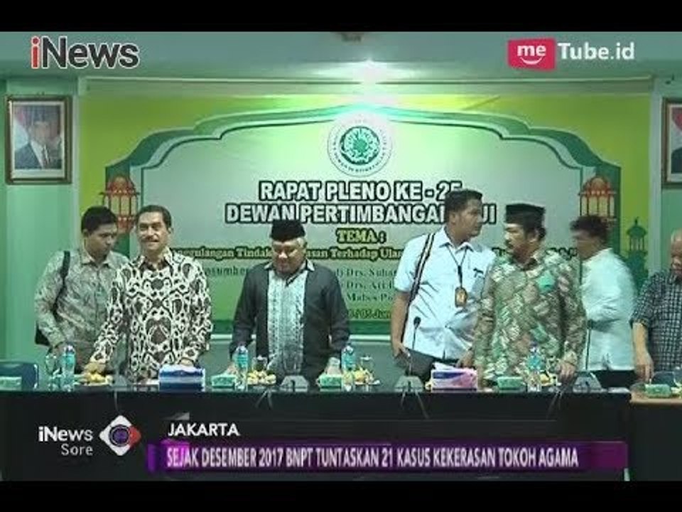 BNPT Terima 21 Kasus Penyerangan Ulama Sejak Desember 2017 - iNews Sore 22/02