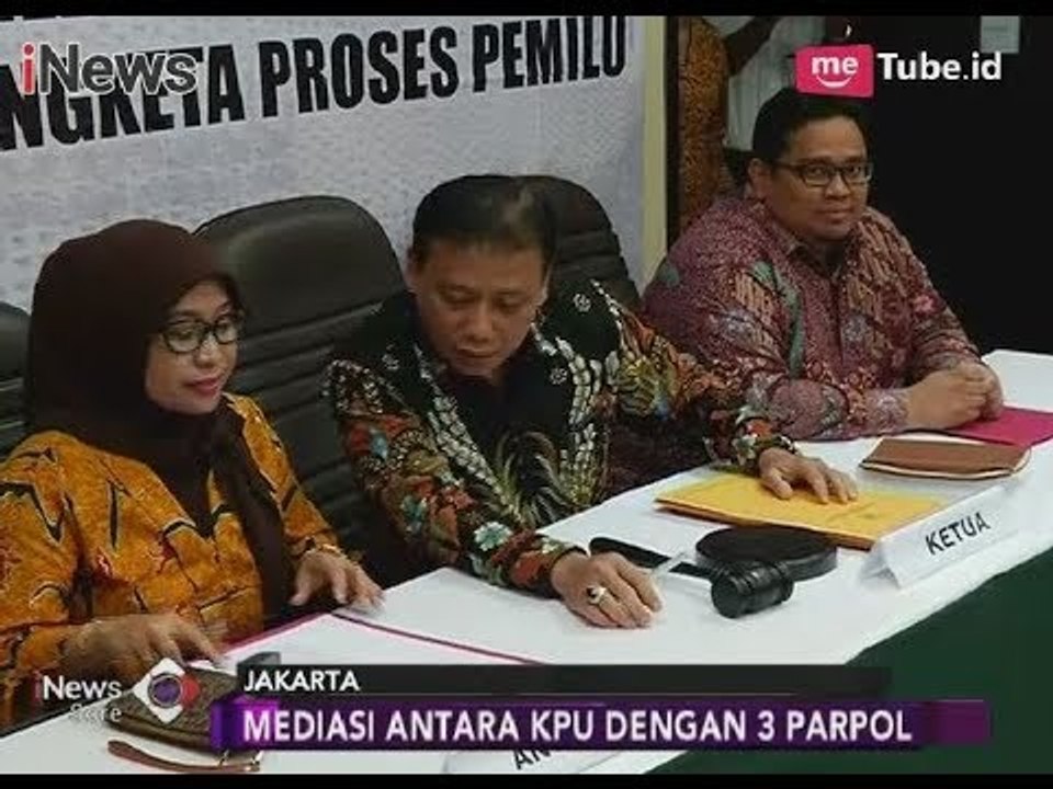 Bawaslu Kembali Mediasi 3 Partai yang Tak Lolos Pemilu dengan KPU - iNews Sore 24/02