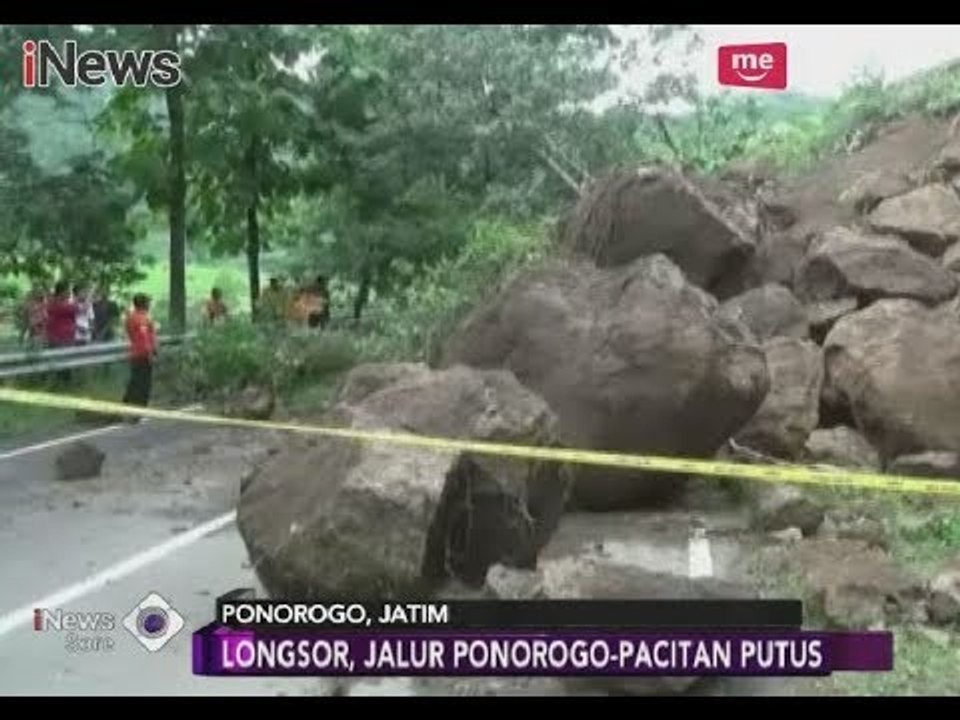 Diterjang Hujan Terus-menerus, Tebing di Jalur Ponorogo-Pacitan Longsor - iNews Sore 25/02