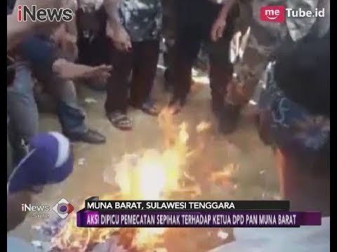 Dipicu Pemecatan Sepihak, Kader PAN di Sulteng Membakar Atribut - iNews Sore 24/02