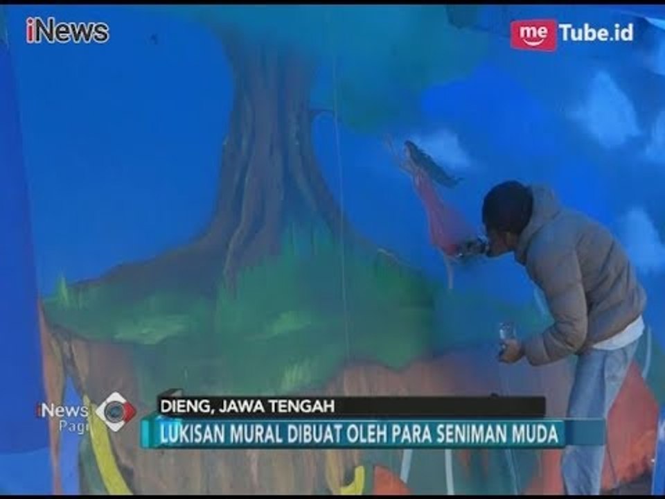 Seniman Lukis Mural Keren Untuk Kampanyekan Lingkungan Dieng - iNews Pagi 25/02