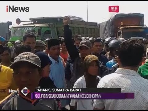 Ricuh!! Tak Terima Pengukuran Tanah BPN, Ratusan Warga Bakar Ban di Tengah Jalan iNews Sore 27/02