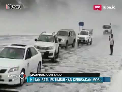 Ngeri!! Video Madinah Diguyur Hujan Es Lebat, 54 Orang Terluka - iNews Pagi 28/02