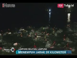 Peringati HUT 72, Korps Marinir AL Gelar Lomba Renang & Dayung Selat Sunda - iNews Pagi 03/03