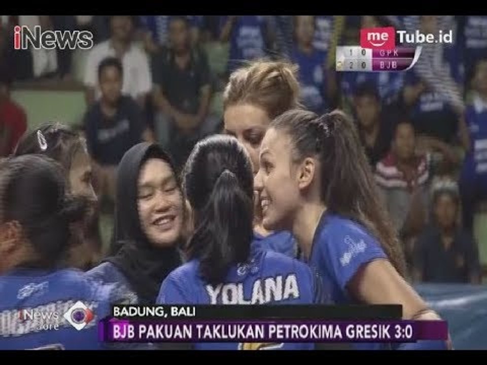 Tim Voli Putri BJB Pakuan Taklukan Petrokimia Gresik - iNews Sore 03/03