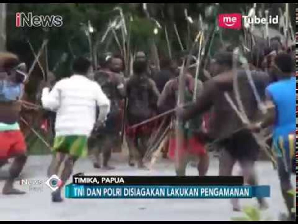 Mengerikan!! Perang Adat di Timika, Dua Kelompok Saling Tembaki Anak Panah - iNews Pagi 06/03